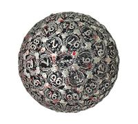 Écrous métalliques D100, dés polyédriques à 100 faces,Dés polyédriques en métal unique - Jeux de société petits et légers pour les joueurs sérieux et les collectionneurs