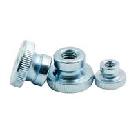 Écrous moletés à collerette DIN466 acier zingué M3-M10 serrage manuel machinerie équipement réparation (10,M6)