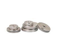 Écrous moletés, bouton de serrage, 1 à 5 pièces M3-M12, écrous moletés à tête plate en acier inoxydable 304, écrous de réglage moletés(M12x30x6mm (1pcs))