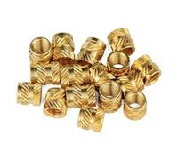 Écrous moletés, écrous en laiton M3, d'insertion à réglage thermique, filetage femelle, inserts, écrou thermofusible, pièces intégrées pressées dans les trous, impression 3D, 50(M3x10x4.5 (50Pcs))