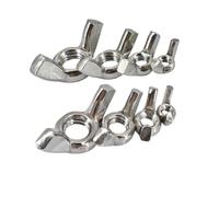 Écrous papillon à serrage manuel Assortiment d'écrous à oreilles en acier inoxydable 304 M3 M4 M5 M6 M8 M10 M12(M8 (5pcs))