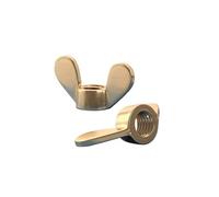 Écrous papillon à serrage manuel Écrous à oreilles en laiton M3 M4 M5 M6 M8 M10 M12, plusieurs tailles, paquet de 43(M4 10pcs)