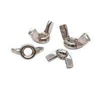 Écrous papillon à visser, boulons, Kit d'assortiment d'écrous à oreilles en acier inoxydable 304 A2-70 DIN315 M3 M4 M5 M6 M8 M10 M12(2pcs M12)