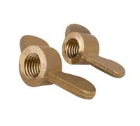 Écrous papillon Écrou à oreilles en cuivre M3 M4 M5 M6 M8 M10 M12, élément en laiton, cornes de trésor, bouchon à vis serré à la main(10pcs,M8X25)