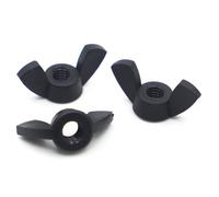 Écrous papillon en acier inoxydable, Écrou À Oreilles Plastique Noir M3-M12 1/2/5 Pcs(M4 5pcs)