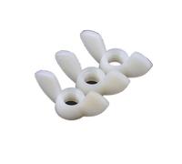 Écrous papillon en acier inoxydable, Écrous à oreilles en nylon multicolores M3-M12(White,M12 5pcs)