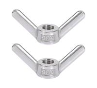 Écrous papillon en acier inoxydable, Écrous à oreilles papillon en acier inoxydable, argent M6-M24, paquet de 2(M14)