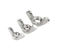 Écrous papillon for oreilles en acier inoxydable zingué DIN 315, lot de 5, 10 ou 20 pièces, M3, M4, M5, M6, M8, M10, M12(304 Stainless Steel,M12 (5pcs))