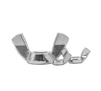 Écrous papillon for oreilles en acier inoxydable/zingué, for serrage manuel, lot de 2 for 10 pièces, M3, M4, M5, M6, M8, M10(Stainless steel,M5 10pcs)