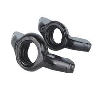 Écrous papillon for oreilles en acier inoxydable/zingué, for serrage manuel, lot de 2 for 10 pièces, M3, M4, M5, M6, M8, M10(Steel black zinc,M8 5pcs)