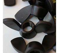 Écrous papillon M8 en acrylique, Noires, vis en plastique acrylique