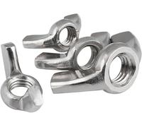 Écrous papillon métriques en acier inoxydable, Écrous à oreilles DIN315 en acier inoxydable, à serrage manuel, lot de 5 ou 10 pièces, tailles multiples(M6 5pcs)