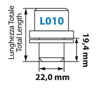 Écrous plats, kit de 4 pièces - Original - L010