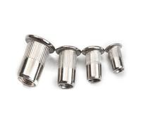 Ecrous Pour Rivets 10/20/50 pièces 304 acier inoxydable Rivets écrous insérer tête plate écrou fileté riveteuse écrou outils M3/M4/M5/M6/M8/M10/M12 Rivet Ecrou (Color : 10PCS, Size : M5)