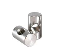 Écrous pour tonneaux Écrou de baril de meubles, M4 M5 M6 304 en acier inoxydable, goupille cylindrique, trou croisé, marteau, écrou intégré for accessoires de meubles en bois(M5x10 (20Pcs))