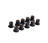 Écrous Puits En Caoutchouc Pour Moto M4 / M5 / M6 Accessoires Décoration Moto Écrou En Caoutchouc Pour Pare-brise Modifié Boulon(10pcs M4)