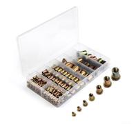 Écrous Rivetés Acier 165pcs Plaqué Zinc Écrous Rivetés Acier | Acier pour robuste, finition zinc anti-rouille, 165 , tailles pour m3 Ã , boÃ®te de rangement incluse