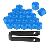 Écrous Roue Boulon pour Volvo R Design XC40, 20 Cache Auto Protection Capuchons Protéger Vis Moyeu Automatique Capuchon avec Outil Retrait Accessoires,Blue-19mm
