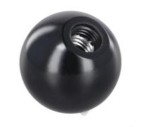 Écrous sphériques à poignée de machine en bakélite et fer pour tours, traitement du verre et du bois, fixation filetée précise avec noyau en métal robuste, montage facile (-40 fer noir)