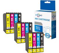Ecsc Compatible Cartouche d'encre de Remplacement pour EPSON XP-102 XP-202 XP-205 XP-212 XP-215 XP-225 XP-30 XP-302 XP-305 XP-312 XP-315 XP-322 XP-325 (BK/C/M/Y, 12-Pack)