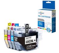 ECSC Lot de 4 cartouches d'encre compatibles avec Brother MFC-J5340DW MFC-J5345DW MFC-J5740DW MFC-J6540DW MFC-J6940DW Noir, Cyan, Magenta, Jaune