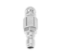 ECSiNG 1 buse de tuyau à connexion rapide de 6,35 mm, kit de buse de nettoyage de canalisation, jet de vidange en acier inoxydable, buse de tuyau d'égout, 5000 psi