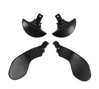 ECSiNG 1 Ensemble de palettes arrière compatibles avec Manette PS5 Edge Noir interchangeables, Boutons arrière en métal interchangeables, Accessoires de Rechange pour Jeux vidéo [Video Game]