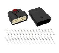 ECSiNG 1 Jeu de Connecteurs de Fils à 20 Broches pour Lampe Automobile Modèle MX150 Connecteur Mâle Femelle à 20 Broches avec Bornes Compatible avec Molex