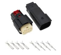 ECSiNG 1 Jeu de Connecteurs de Fils à 8 Broches pour Lampes Automobiles Modèle MX150 Connecteur Mâle Femelle à 8 Broches avec Bornes Compatible avec Molex