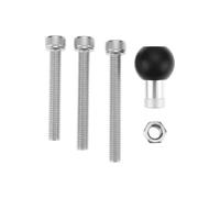 ECSiNG 1 kit de montage de guidon de moto avec vis M8 et base sphérique compatible avec support de téléphone RAM, caméra d'action et GPS