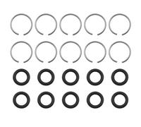 ECSiNG 10 Ensembles d'anneaux de Retenue de Clé à Chocs Anneau de Remplacement Pince avec Joint Torique Compatible avec Clé à Chocs de 3/8 Pouces