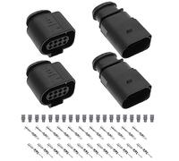 ECSiNG 2 Ensemble Connecteur Mâle Femelle 8 Broches 1J0973714 1J0973814 pour Prises de Connexion Capteur de Voiture Réparation Pièces de Rechange Composants Automobiles