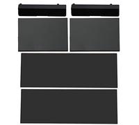 ECSiNG 2 Ensembles Carte Mémoire Fente de Porte Couvercle de Boîtier Kit de Coque de Protection Boîtier de Protection 3 en 1 Pièces de Réparation Kit Compatible avec Wii Console Noir