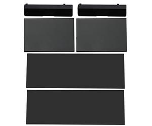 ECSiNG 2 Ensembles Carte Mémoire Fente de Porte Couvercle de Boîtier Kit de Coque de Protection Boîtier de Protection 3 en 1 Pièces de Réparation Kit Compatible avec Wii Console Noir