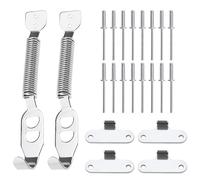 ECSiNG 2 Ensembles Ressorts de Coffre Voiture Kit de Rallye Verrouillage de Capot Supports de Moteur en Acier Inoxydable Kit de Ressort Capot de Compétition Accessoires Automobiles