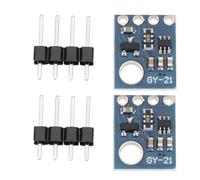 ECSiNG 2 Pièces Capteurs de Température Et D'humidité 3 V-5 V DC I2C GY 21 HTU21 SHT21 de Remplacement SI7021 Compatible avec A-rduino Compatible avec Raspberry Pi