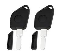 ECSiNG 2 Pièces Coque de Clé Télécommande 1 Bouton avec Lame Brute Non Coupée Compatible avec Peugeot 406