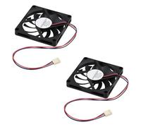 ECSiNG 2 Ventilateurs de Refroidissement CC sans Balais 8010 à 3 Broches 12 V/0,13 A 80 × 80 × 10 Mm pour Refroidisseur de Processeur