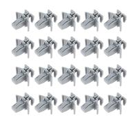 ECSiNG 20 Clips de Fixation Gris pour Calandre Intérieure en Plastique Référence 91059FC041 Compatible avec Subaru Forester 98-05 8 X 15 X 23 Mm