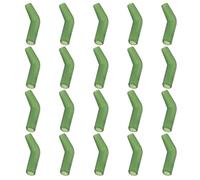 ECSiNG 20 Pièces Crochet de Pêche Manchon Ligne Aligneur Ligne Courte Aligneur Carpe Hameçons Aligneur pour la Pêche en Rivière en Eau Douce Camouflage Vert