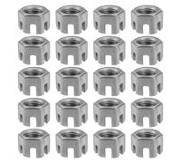 ECSiNG 20 pièces M14x1,5 mm Écrou hexagonal cannelé Grade 4,8 Acier Au Carbone Écrous Hexagonaux Pour Industrie Mécanique Garage Meubles Pour La Maison Éléments De Fixation