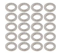 ECSiNG 20 Pièces M8 Rondelles en Acier Au Manganèse Rondelles de Verrouillage à Double Pile Diamètre Extérieur 13,5 Mm épaisseur 2 Mm pour Répartir La Pression des Boulons Et des écrous