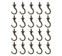 ECSiNG 20pcs Crochets à Vis Vintage Crochet de Suspension Murale Rétro Cochets à Vis de Plafond Crochets de Tasse à Découper Antiques Accessoires pour Tasses à la Maison Clés Calendriers