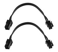 ECSiNG 2pcs Câble d'extension d'alimentation CPU ATX 4 Broches Mâle à Femelle pour Ordinateur de Bureau Alimentation 12V et Connecteur d'alimentation CPU 18 AWG 22cm