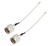 ECSiNG 2pcs Connecteur n Mâle vers u.FL ipex1 umc rg316 Câble Pigtail 10 cm 6 ghz Compatible avec Meshtastic