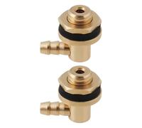 ECSiNG 2PCS Raccords Filetés en Laiton pour Réservoir de Carburant Filetage M8 à 90 Degrés Adaptés à La Plupart des Modèles Avions de Navires Et de Voitures (L18 X L14 X P4,5 Mm)