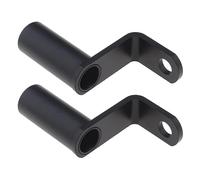 ECSiNG 2pcs Support de Montage Rétroviseur de Moto Support de Barre Lumineuse Rallonge de Guidon pour Phares Externes Chargeur USB Support de Téléphone Portable GPS en Alliage d'aluminium