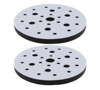 ECSiNG 2pcs Tampon d'interface en Éponge Souple Diamètre 150mm 25 Trous Crochet et Boucle Tampon Souple Coussin d'interface pour Tampons de Ponçage