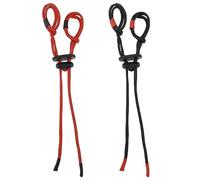 ECSiNG 2pcs Tir à l'arc Doigt Sling Réglable Corde d'arc Tir à l'arc de Doigt d'arc Classique pour Arc Classique Accessoires de Remplacement, Rrouge et Noir