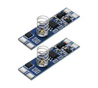 ECSiNG 2X Bandes Lumineuses LED en Aluminium 12-24 V 4 A Qui S'allument Progressivement Et S'allument avec Un Module de Commutation Tactile à Intensité Variable Tube Droit 36 X 10 Mm